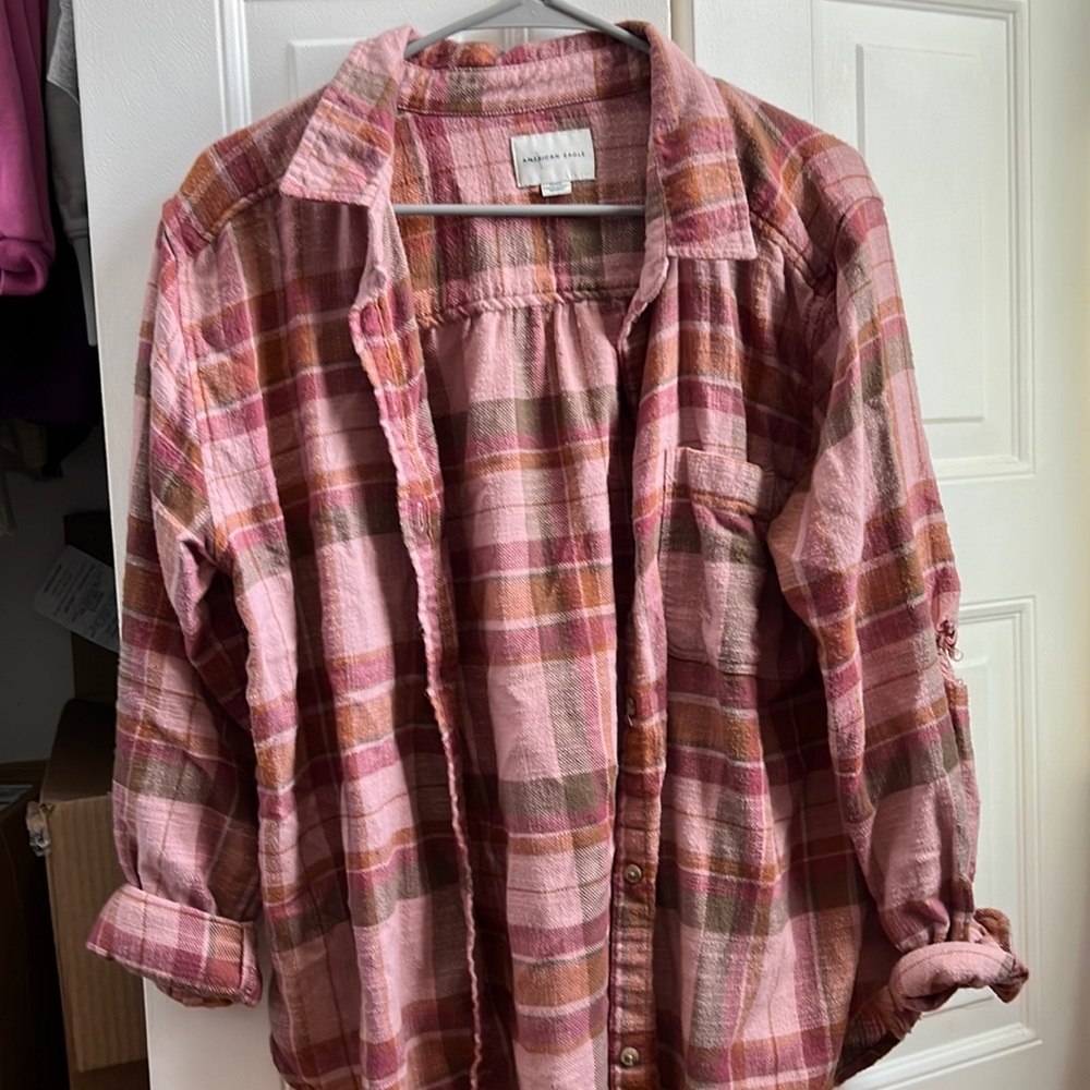 American Eagle Pink Flannel